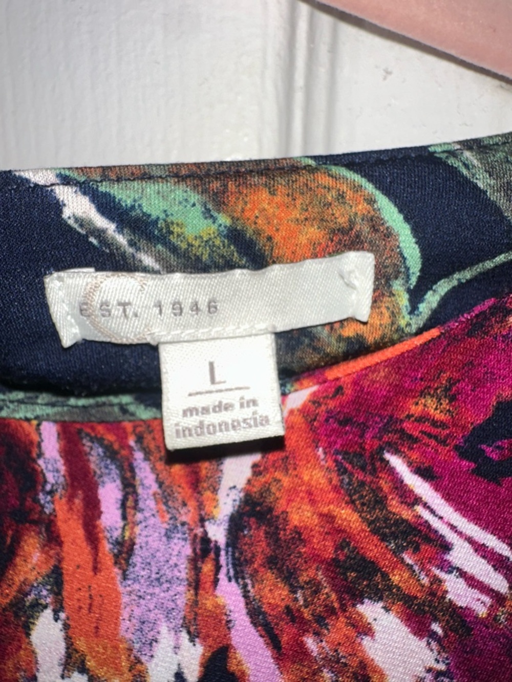 Black Floral Ruffle Sleeve Tunic Dress - Multicolor Flowers - Picture 2 of 3